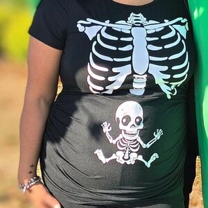 Skeleton Print Kids Shirt